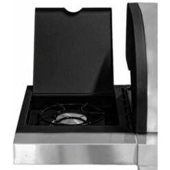 BARBECUE A GAS E PIETRA LAVICA ACCIAIO INOX 3 FUOCHI + FORNELLO LATERALE 37790 -Barbecue Forniture Negozio 33601075 3