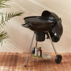 Barbecue A Carbonella Ø57cm - Georges Smaltato Nero - Barbecue Con Aeratori, Smaltato, Affumicatore Raccogli Cenere -Barbecue Forniture Negozio 34586093 3