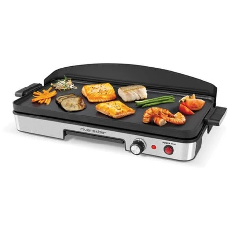 Plancha Elettrica 1900w 50x22cm - Qpl345 - Riviera & Bar 4 Plancha Elettrica 1900w 50x22cm - Qpl345 - Riviera & Bar - immagine 2