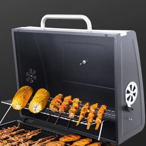 BARBECUE A CARBONELLA CARBONE BBQ GRILL DA GIARDINO CON RIPIANO REGOLABILE, 115x66x106 CM 5 BARBECUE A CARBONELLA CARBONE BBQ GRILL DA GIARDINO CON RIPIANO REGOLABILE, 115x66x106 CM - immagine 3