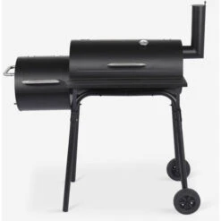 Barbecue A Carbonella Con Affumicatore BBQ Comignolo E Ruote Brisket -Barbecue Forniture Negozio 35911905 3