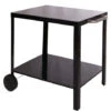 PORTIMAO - Carrello Da Esterno In Acciaio Per Plancha - Ruote - 2 Vassoi - Resistente - Facile Da Spostare - Nero -Barbecue Forniture Negozio 36859774 1