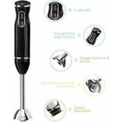 SET Frullatore Professionale Mixer Di Acciaio INOX Con Accessori, 2 Velocit¨¤, Teste Rimovibili 10 SET Frullatore Professionale Mixer Di Acciaio INOX Con Accessori, 2 Velocit¨¤, Teste Rimovibili -Barbecue Forniture Negozio 37329420 4