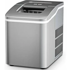 Macchina Del Ghiaccio Silenziosa, Fabbricatore Di Ghiaccio Per Uso Domestico, 12kg Al Giorno, Con Serbatoio Dell'Acquadi 1,6 Litri, Facile Da Usare, 30x22x29,5 Cm (Argento) 11 Macchina Del Ghiaccio Silenziosa, Fabbricatore Di Ghiaccio Per Uso Domestico, 12kg Al Giorno, Con Serbatoio Dell'Acquadi 1,6 Litri, Facile Da Usare, 30x22x29,5 Cm (Argento) -Barbecue Forniture Negozio 37329464 5