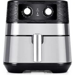 Friggitrice Ad Aria Meccanica, Forno Ad Aria Calda Con Touch Screen, Friggitrice 1700W Senza Olio, Friggitrice Ad Aria Temperatura Protezione Surriscaldamento Con Accessori, Nero -Barbecue Forniture Negozio 37329471 3