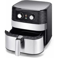 Friggitrice Ad Aria Meccanica, Forno Ad Aria Calda Con Touch Screen, Friggitrice 1700W Senza Olio, Friggitrice Ad Aria Temperatura Protezione Surriscaldamento Con Accessori, Nero -Barbecue Forniture Negozio 37329471 4