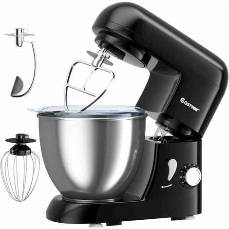 Impastatrice Planetaria Con 6 Modalit¨¤ Regolabili,1300 W, Mixer Multifunzione A Basso Rumore,Robot Da Cucina Elettrico Con Fruste 4L (Nero) 3 Impastatrice Planetaria Con 6 Modalit¨¤ Regolabili,1300 W, Mixer Multifunzione A Basso Rumore,Robot Da Cucina Elettrico Con Fruste 4L (Nero)