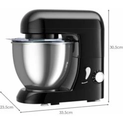 Impastatrice Planetaria Con 6 Modalit¨¤ Regolabili,1300 W, Mixer Multifunzione A Basso Rumore,Robot Da Cucina Elettrico Con Fruste 4L (Nero) 10 Impastatrice Planetaria Con 6 Modalit¨¤ Regolabili,1300 W, Mixer Multifunzione A Basso Rumore,Robot Da Cucina Elettrico Con Fruste 4L (Nero) -Barbecue Forniture Negozio 37329666 4