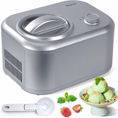 Gelatiera Con Compressore Autorefrigerante 100W, 1L, Macchina Per Gelato E Sorbetti, Ice Cream Maker, 3 Modalit¨¤, 35,5 X 26 X 23 Cm (Argento) 4 Gelatiera Con Compressore Autorefrigerante 100W, 1L, Macchina Per Gelato E Sorbetti, Ice Cream Maker, 3 Modalit¨¤, 35,5 X 26 X 23 Cm (Argento) - immagine 2