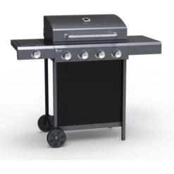 Barbecue BBQ Gas Acciaio Inox 4+1 Bruciatori Ripiani Chimichurri