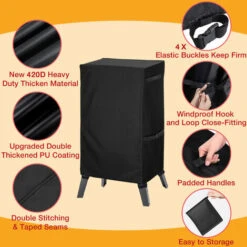 Copertura Impermeabile Per Griglia Per Barbecue Antipolvere Con Manico Cinghie Borsa Di Stoccaggio Corda Termoretraibile 18.5 X17.5x 33'' 9 Copertura Impermeabile Per Griglia Per Barbecue Antipolvere Con Manico Cinghie Borsa Di Stoccaggio Corda Termoretraibile 18.5 X17.5x 33'' -Barbecue Forniture Negozio 41913916 3