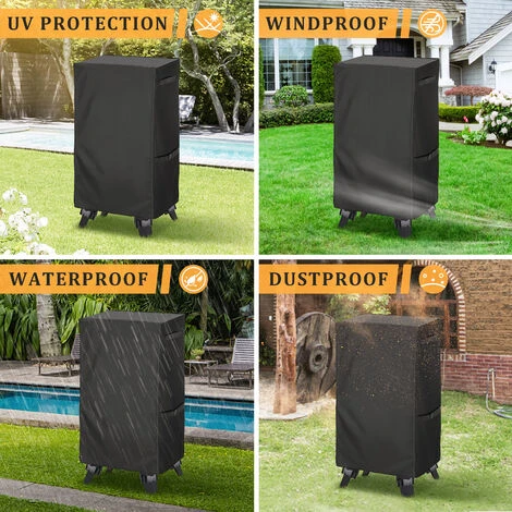 Copertura Impermeabile Per Griglia Per Barbecue Antipolvere Con Manico Cinghie Borsa Di Stoccaggio Corda Termoretraibile 18.5 X17.5x 33'' 6 Copertura Impermeabile Per Griglia Per Barbecue Antipolvere Con Manico Cinghie Borsa Di Stoccaggio Corda Termoretraibile 18.5 X17.5x 33'' - immagine 4