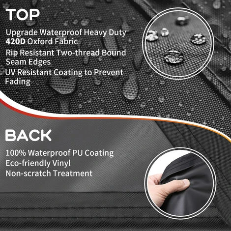 Copertura Impermeabile Per Griglia Per Barbecue Antipolvere Con Manico Cinghie Borsa Di Stoccaggio Corda Termoretraibile 18.5 X17.5x 33'' 7 Copertura Impermeabile Per Griglia Per Barbecue Antipolvere Con Manico Cinghie Borsa Di Stoccaggio Corda Termoretraibile 18.5 X17.5x 33'' - immagine 5