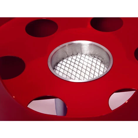 Barbecue A Biocombustibile Serbatoio 0,5L Senza Fumo In Acciaio Rosso E Piastra Tonda In Ghisa PURLINE BB03 6 Barbecue A Biocombustibile Serbatoio 0,5L Senza Fumo In Acciaio Rosso E Piastra Tonda In Ghisa PURLINE BB03 - immagine 4