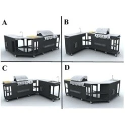 VIDAXL Barbecue A Gas Montana, Cucina Portabile 4 Bruciatori +1 -Barbecue Forniture Negozio 42504975 4