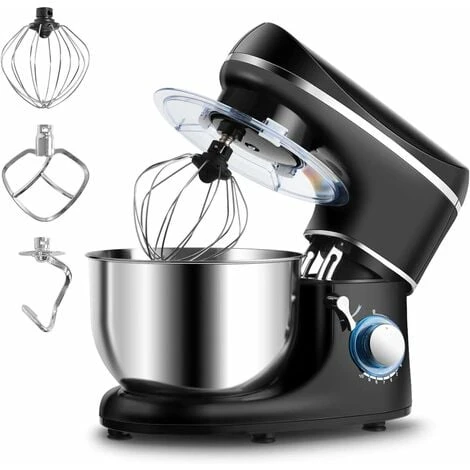 GOPLUS Impastatrice Planetaria Con 3 Fruste,1300 W,10 Velocità Variabile,5,5L, Acciaio Inossidabile, Resistente E Multifunzionale, Con Ciotola E Coperchio, Robot Da Cucina Professionale (Nero) 3 GOPLUS Impastatrice Planetaria Con 3 Fruste,1300 W,10 Velocità Variabile,5,5L, Acciaio Inossidabile, Resistente E Multifunzionale, Con Ciotola E Coperchio, Robot Da Cucina Professionale (Nero)