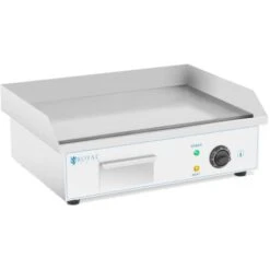 Fry Top Elettrico Liscio 3000W Griglia Universale 55x35 Cm Piastra Per Grigliare