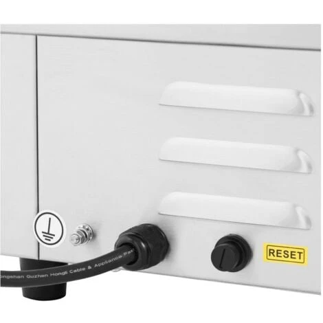 Fry Top Elettrico Piastra Liscia Acciaio Inox 550 X 400 Mm 3.000 W 5 Fry Top Elettrico Piastra Liscia Acciaio Inox 550 X 400 Mm 3.000 W - immagine 3