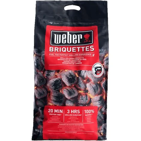 Bricchetti Di Carbone Weber Da Sacco 8Kg Per Barbecue Combustione 3 Ore 3 Bricchetti Di Carbone Weber Da Sacco 8Kg Per Barbecue Combustione 3 Ore