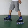Pattini A Rotelle,Pattini In Linea Regolabili Con Ruote,outdoor Pattini ,modello:M （35-38）blu -Barbecue Forniture Negozio 47301241 1