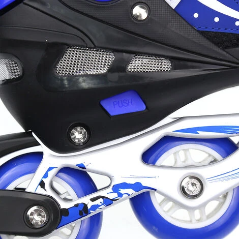 Pattini A Rotelle,Pattini In Linea Regolabili Con Ruote,outdoor Pattini ,modello:M (35-38)blu 5 Pattini A Rotelle,Pattini In Linea Regolabili Con Ruote,outdoor Pattini ,modello:M (35-38)blu - immagine 3