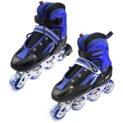 Pattini A Rotelle,Pattini In Linea Regolabili Con Ruote,outdoor Pattini ,modello:M (35-38)blu 11 Pattini A Rotelle,Pattini In Linea Regolabili Con Ruote,outdoor Pattini ,modello:M (35-38)blu -Barbecue Forniture Negozio 47301241 5