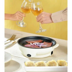 Padella Elettrica Teglia Antiaderente Antiscottatura Riscaldante Cucina KF-A022 10 Padella Elettrica Teglia Antiaderente Antiscottatura Riscaldante Cucina KF-A022 -Barbecue Forniture Negozio 50898354 4