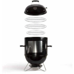 Affumicatore A Carbone 44 Cm Nero - Doc205 - Livoo -Barbecue Forniture Negozio 51602392 3