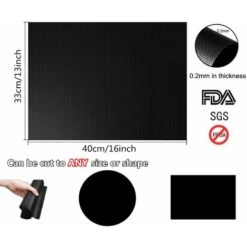 Tappetino Per Barbecue, Tappetini Da Cucina, Fogli Per Barbecue Antiaderenti, Riutilizzabili, Pulibili, Per Forni / Carbone / Gas / Grill Elettrico / Cottura Al Forno - (8 Pezzi, Nero) 33X40 Cm + Spaz 9 Tappetino Per Barbecue, Tappetini Da Cucina, Fogli Per Barbecue Antiaderenti, Riutilizzabili, Pulibili, Per Forni / Carbone / Gas / Grill Elettrico / Cottura Al Forno - (8 Pezzi, Nero) 33X40 Cm + Spaz -Barbecue Forniture Negozio 52007645 3