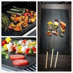 Tappetino Per Barbecue, Tappetini Da Cucina, Fogli Per Barbecue Antiaderenti, Riutilizzabili, Pulibili, Per Forni / Carbone / Gas / Grill Elettrico / Cottura Al Forno - (8 Pezzi, Nero) 33X40 Cm + Spaz 11 Tappetino Per Barbecue, Tappetini Da Cucina, Fogli Per Barbecue Antiaderenti, Riutilizzabili, Pulibili, Per Forni / Carbone / Gas / Grill Elettrico / Cottura Al Forno - (8 Pezzi, Nero) 33X40 Cm + Spaz -Barbecue Forniture Negozio 52007645 5