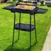 Barbecue Elettrico BBQ Supporto Griglia Bistecchiera Con Ripiani Laterali 2000W -Barbecue Forniture Negozio 52803683 1