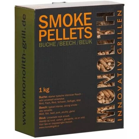 PELLET LEGNA PER BARBECUE AFFUMICATURA FAGGIO 1 KG MONOLITH 38128 3 PELLET LEGNA PER BARBECUE AFFUMICATURA FAGGIO 1 KG MONOLITH 38128