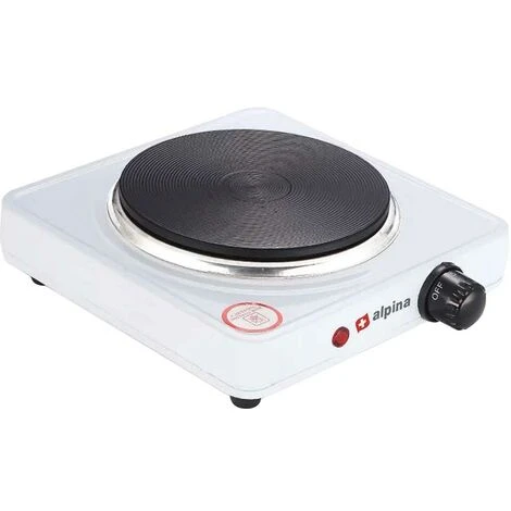 Alpina Fornello Elettrico Singolo Piastra Ghisa 1500W Regolabile Da Viaggio Campeggio 3 Alpina Fornello Elettrico Singolo Piastra Ghisa 1500W Regolabile Da Viaggio Campeggio