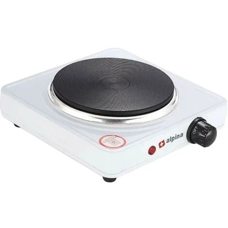 Alpina Fornello Elettrico Singolo Piastra Ghisa 1500W Regolabile Da Viaggio Campeggio 6 Alpina Fornello Elettrico Singolo Piastra Ghisa 1500W Regolabile Da Viaggio Campeggio - immagine 4