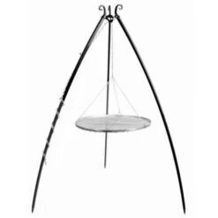 Barbecue Treppiede Da 200 Cm Con Griglia In Acciaio Inox Da 70 Cm