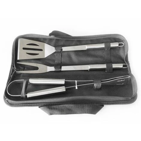 MBM Barbecue BBQ Set 3 Attrezzi Acciaio Inox Professionali 3 MBM Barbecue BBQ Set 3 Attrezzi Acciaio Inox Professionali