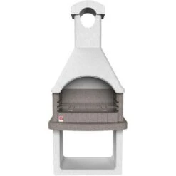 Barbecue In Muratura Modello Columbia 88x58xh.197 Cm - Solo Carbonella