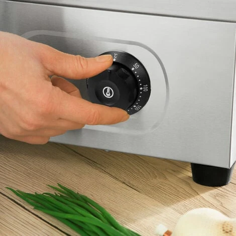 Vertes Piastra Per Griglia Elettrica Professionale, Potenza 3000 Watt, Alloggiamento In Acciaio Inox, Temperatura Regolabile Da 50 A 300°C, Griglia Plancha Elettrica Con Superficie 55x35cm 6 Vertes Piastra Per Griglia Elettrica Professionale, Potenza 3000 Watt, Alloggiamento In Acciaio Inox, Temperatura Regolabile Da 50 A 300°C, Griglia Plancha Elettrica Con Superficie 55x35cm - immagine 4