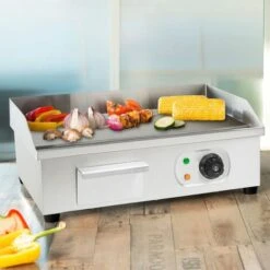 Vertes Piastra Per Griglia Elettrica Professionale, Potenza 3000 Watt, Alloggiamento In Acciaio Inox, Temperatura Regolabile Da 50 A 300°C, Griglia Plancha Elettrica Con Superficie 55x35cm 11 Vertes Piastra Per Griglia Elettrica Professionale, Potenza 3000 Watt, Alloggiamento In Acciaio Inox, Temperatura Regolabile Da 50 A 300°C, Griglia Plancha Elettrica Con Superficie 55x35cm -Barbecue Forniture Negozio 59670792 5