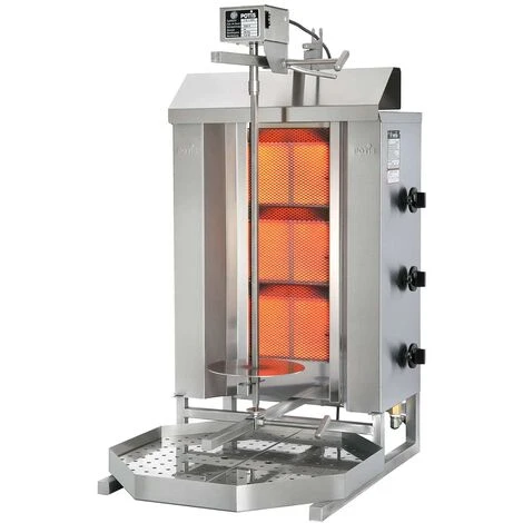 Macchina Per Kebab Griglia Verticale Gyros 11.200 W Gas Naturale 3 Macchina Per Kebab Griglia Verticale Gyros 11.200 W Gas Naturale