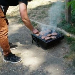 Grill Barbecue Da Tavolo Con Griglia In Acciaio Inox Carbonella Manico In Legno 10 Grill Barbecue Da Tavolo Con Griglia In Acciaio Inox Carbonella Manico In Legno -Barbecue Forniture Negozio 59903363 4