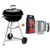 BARBECUE A CARBONE CLASSIC NERO CON PACCO BRICCHETTI DA 2KG E CIMINIERA ACCENSIONE OMAGGIO - COMPACT KETTLE 47CM WEBER 2 BARBECUE A CARBONE CLASSIC NERO CON PACCO BRICCHETTI DA 2KG E CIMINIERA ACCENSIONE OMAGGIO - COMPACT KETTLE 47CM WEBER -Barbecue Forniture Negozio 60562272 1