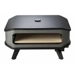 COZZE Forno Per Pizza A Gas 17' Con Term. Fino A 400° 42.5 X 42.5 Cm Facilmente Trasportabile Con Pietra Refrattaria