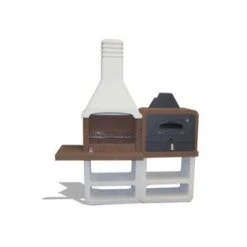 BARBECUE PORTOFINO 194X64XH229CM A LEGNA E CARBONELLA CON FORNO