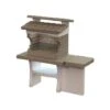 BARBECUE LUXOR 159X72XH162CM A LEGNA E CARBONELLA CON PIANO LATERALE 2 BARBECUE LUXOR 159X72XH162CM A LEGNA E CARBONELLA CON PIANO LATERALE -Barbecue Forniture Negozio 63261402 1