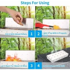 Scatola Per Barbecue Affumicatore Scatola Affumicata In Acciaio Inossidabile Griglia Per Barbecue Scatola Per Fumatori Accessorio Per Griglia A Gas, Griglia A Carbone -Barbecue Forniture Negozio 63843391 5