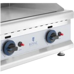 Griglia Fry Top A Gas Piastra Acciaio Liscia 60x40 Cm 2x3100 W Propano/Butano -Barbecue Forniture Negozio 65342045 3