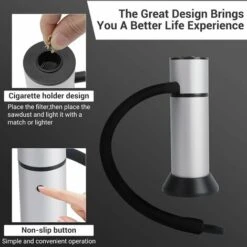 SOEKAVIA Infusione Portatile Di Fumo Fresco Per Migliorare Il Gusto Pistola Fumogena Pistola Fumogena Per Carne Portatile Con Trucioli Di Legno Per Alimenti, Carne, Formaggio -Barbecue Forniture Negozio 67315053 3