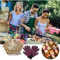 LTS FAFA Generatore Di Fumo Freddo Generatore Di Fumo Freddo Esagonale In Acciaio Inox Con 1 Paio Di Guanti Grill Per Bollitore, Barbecue, Forno Affumicatore, 22,5 X 21,5 X 5,0 Cm -Barbecue Forniture Negozio 67411229 5