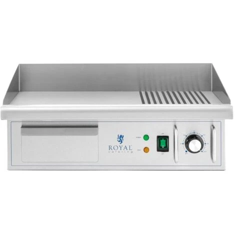 Fry Top Elettrico Griglia Elettrica Piastra Rigata + Liscia 360 X 560 Mm 3000 W 6 Fry Top Elettrico Griglia Elettrica Piastra Rigata + Liscia 360 X 560 Mm 3000 W - immagine 4